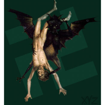 Grafika cyfrowa / sztuka generowana cyfrowo zatytułowany „"Au nom du diable"…” autorstwa Xavier-Yves Zarani, Oryginalna prac…