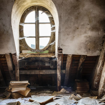 Fotografía titulada "Dans le Grenier" por Xavier Driget, Obra de arte original