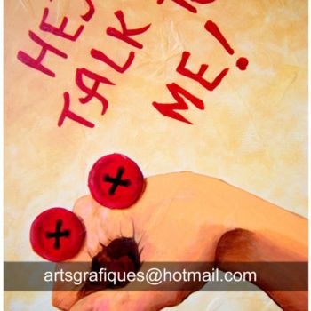 Pintura intitulada "Talk to me" por Armengol, Obras de arte originais, Acrílico