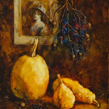 Картина под названием "Воспоминания" - Анна Сорока, Подлинное произведение искусства, Масло Установлен на Деревянная рама дл…