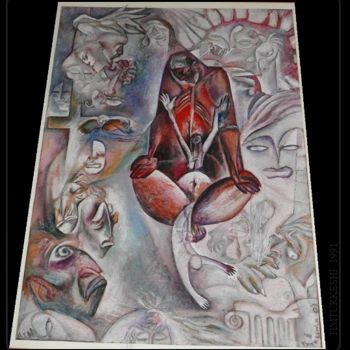 Pintura intitulada "1991-timturkeshi.jpg" por Timi, Obras de arte originais