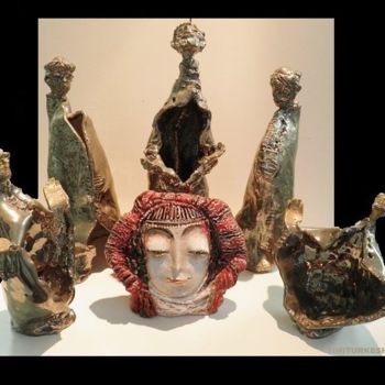 Escultura intitulada "madonna-di-scutari-…" por Timi, Obras de arte originais