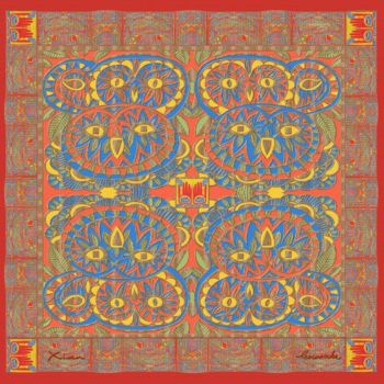 Artcraft titled "12 Owls : (Inuit St…" by Xian Présente Les Abstra_xian, Original Artwork