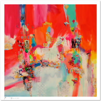 Obrazy i ryciny zatytułowany „Color the world - T…” autorstwa Xiaoyang Galas, Oryginalna praca, Cyfrowy wydruk