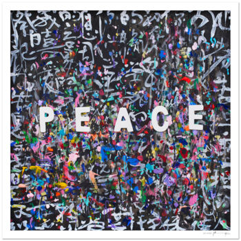 Printmaking titled "PEACE II - Tirage d…" by Xiaoyang Galas, Original Artwork, Digital Print