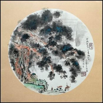 绘画 标题为“Countless Guilin mo…” 由Rongsong Xie 谢荣松, 原创艺术品, 颜料