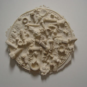 Sculpture intitulée "邢员外私房菜之——麻辣螺丝" par Ge Xing, Œuvre d'art originale
