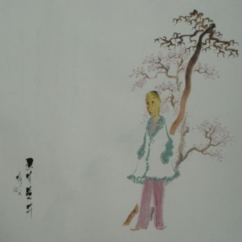 Peinture intitulée "10B四尺对开斗方" par Ge Xing, Œuvre d'art originale
