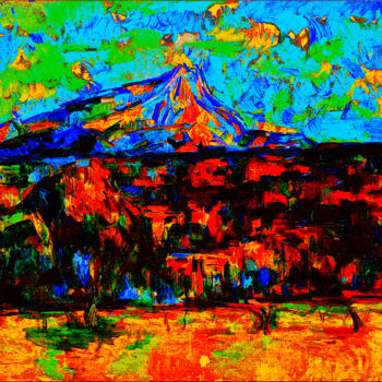 Digital Arts titled "Paul_Cézanne_-_Mont…" by Mark Pettinelli, Original Artwork, Digital Painting