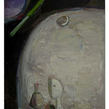 Malerei mit dem Titel "METAPHYSICAL STYLE-…" von Kabyl Khalykov, Original-Kunstwerk, Öl