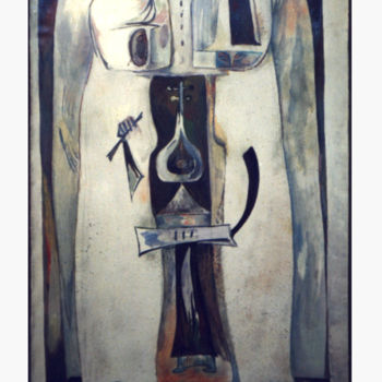 Pintura intitulada "A glance" por Kabyl Khalykov, Obras de arte originais, Óleo