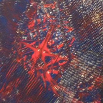 Pittura intitolato "Galaxie perdue" da Nanoun, Opera d'arte originale, Acrilico