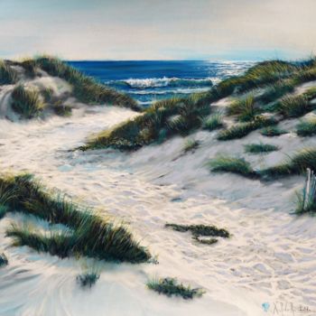 Картина под названием "Détour de dunes" - Xavier Rivoire, Подлинное произведение искусства, Пастель