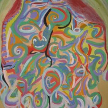 Malerei mit dem Titel "Monami" von Xraylima, Original-Kunstwerk, Öl