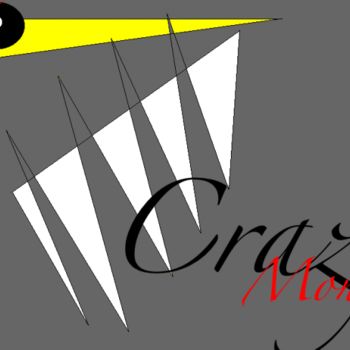 Arte digitale intitolato "crazy_monster.png" da Xtofer, Opera d'arte originale