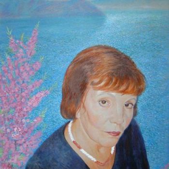 Painting titled "портрет образец" by Maksim Ivanov, Original Artwork