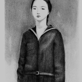 Drawing titled "Portrait de Nakata…" by Xvix, Original Artwork, Pencil
