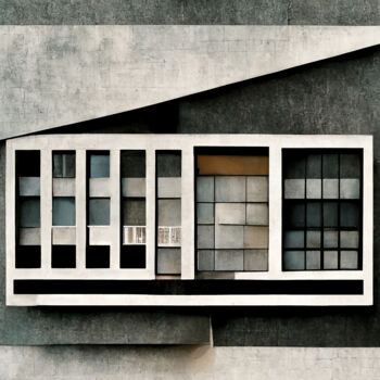 Digitale Kunst getiteld "Bauhaus" door Mossart, Origineel Kunstwerk, 2D Digital Work