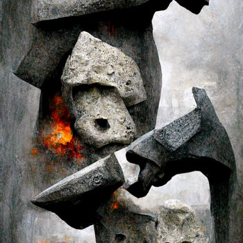 Arts numériques intitulée "Violence" par Mossart, Œuvre d'art originale, Travail numérique 2D