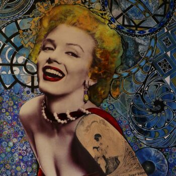 Painting titled "MARYLIN'ART" by Yve, Original Artwork, Acrylic