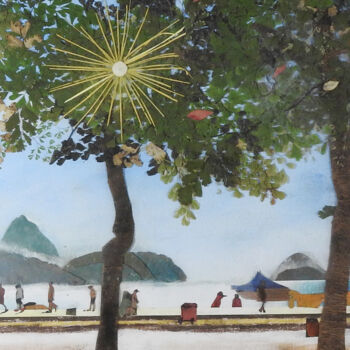 Collages titled "Rio de Janeiro" by Y. Itogawa, Original Artwork