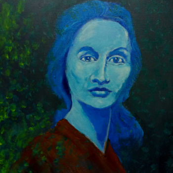 Peinture intitulée "Portrait d'une âme" par Yaacov Ye'Hezkel Corda, Œuvre d'art originale, Acrylique