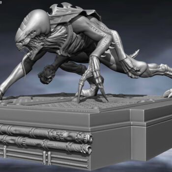 Digital Arts titled "Warhammer Genesteal…" by Yacine Brinis, Original Artwork, 3D Modeling