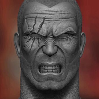 Digital Arts titled "Warhammer Sergeant…" by Yacine Brinis, Original Artwork, 3D Modeling