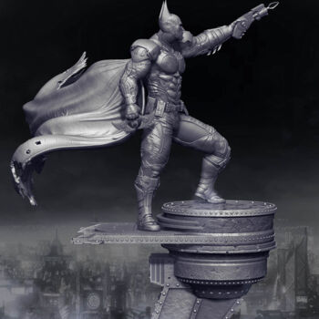 Digital Arts titled "Batman Arkham Knigh…" by Yacine Brinis, Original Artwork, 3D Modeling
