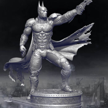 Digital Arts titled "Batman Arkham Knigh…" by Yacine Brinis, Original Artwork, 3D Modeling