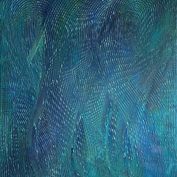 Pittura intitolato "Eternity Waves II" da Yael Salomon, Opera d'arte originale, Acrilico