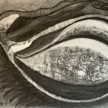 Рисунок под названием "Cliteros IV" - Yaël Moon, Подлинное произведение искусства, Древесный уголь