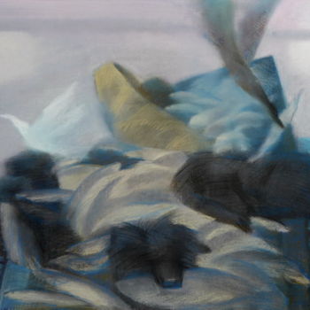 Painting titled "Туман" by Yuri Afonov, Original Artwork, Pastel