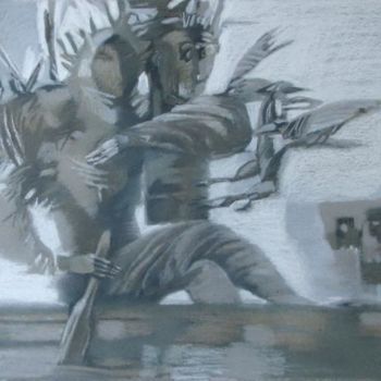 Картина под названием "Перевозчик богов" - Yuri Afonov, Подлинное произведение искусства, Другой