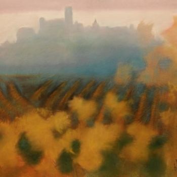 Картина под названием "Виноградники осенью" - Yuri Afonov, Подлинное произведение искусства