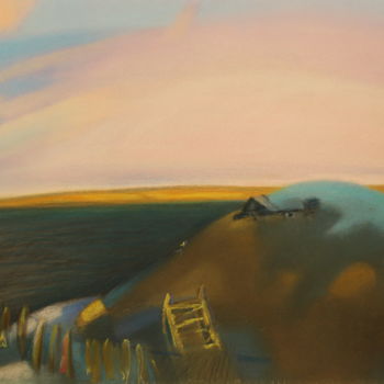 Картина под названием "Авамская тундра. Бе…" - Yuri Afonov, Подлинное произведение искусства, Другой