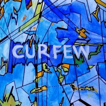 Painting titled "curfew" by Yağmur Turan, Original Artwork, Watercolor