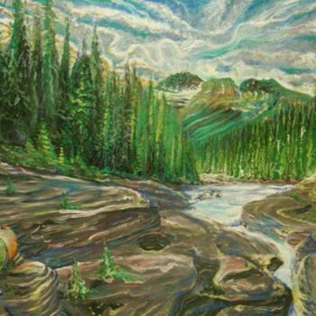 Painting titled "Аляска" by Andrei Gergelezhiu, Original Artwork, Oil