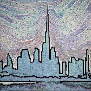 Painting titled "Burj Khalifa" by Svitlana Yatsenko, Original Artwork, Acrylic