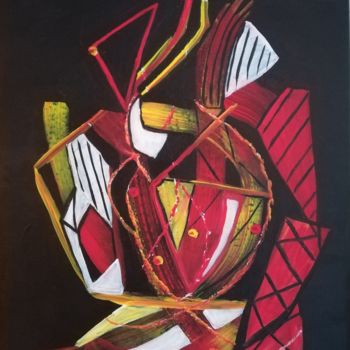 Painting titled "Esprit-libre.jpg" by Yakout Habri, Original Artwork, Acrylic