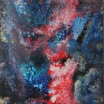 Painting titled "Abyss 1" by Yakout Habri, Original Artwork, Acrylic