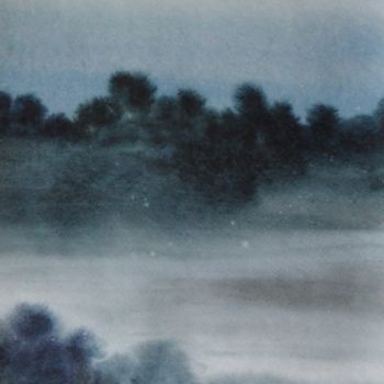 Dibujo titulada "Fog" por Olga Yakubouskaya, Obra de arte original