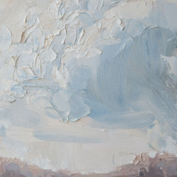 Painting titled "Sky" by Lily Yakupova, Original Artwork, Oil
