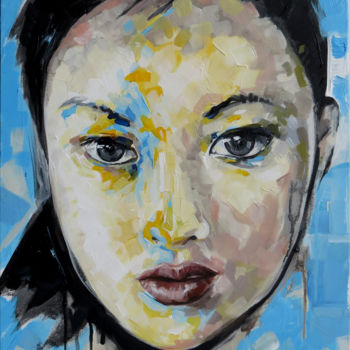 제목이 "Hmong 65x50"인 미술작품 Yan Bragance로, 원작, 아크릴
