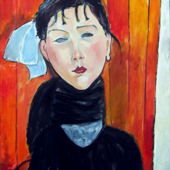 Peinture intitulée "Marie petite 40x30" par Yan Bragance, Œuvre d'art originale, Acrylique