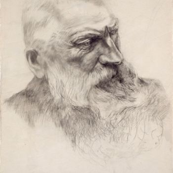 Drawing titled "Rodin 2" by Yan Vita, Original Artwork, Graphite