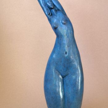 Sculpture titled "Danseuse bleue" by Yan Vita, Original Artwork, Bronze