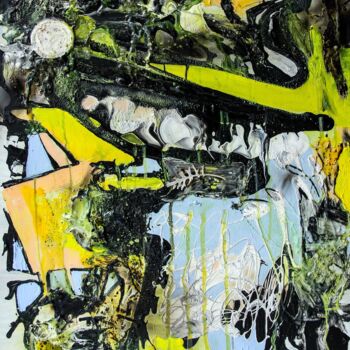 Pittura intitolato "Alligator Mind" da Yana Apon, Opera d'arte originale, Acrilico