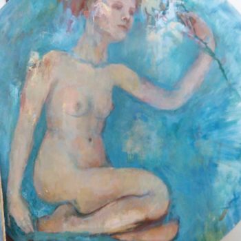 Pittura intitolato "Woman in dreams" da Yana Sol, Opera d'arte originale, Olio