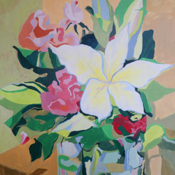 Pintura titulada "Bouquet" por Yana Koretska, Obra de arte original, Acrílico